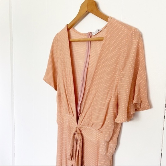 Sage Sunday‎ Beach Club dress blush polka dot L - Picture 5 of 11